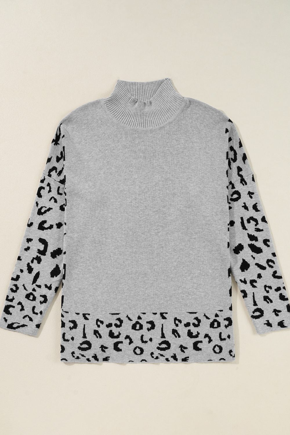 Leopard Mock Sweater