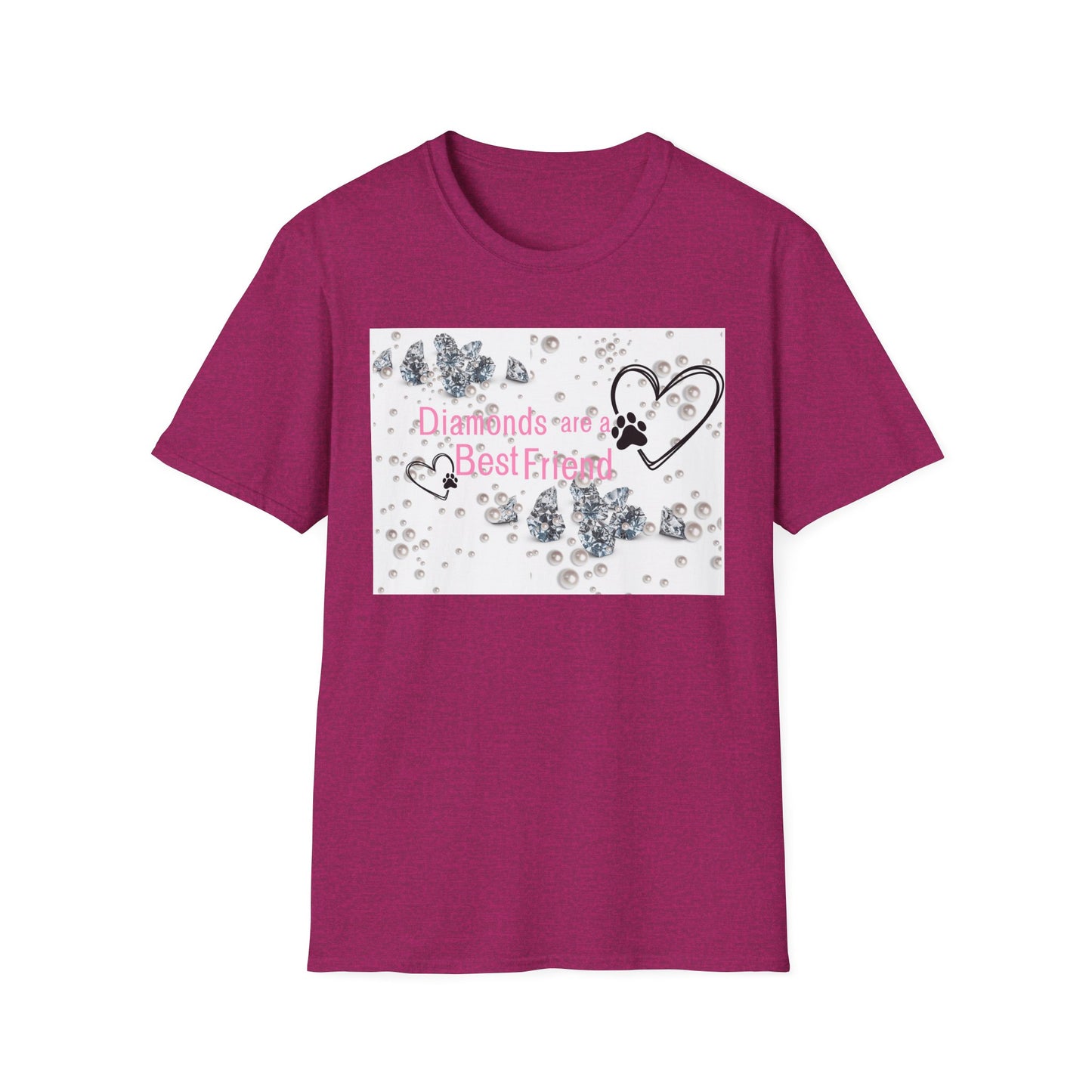 Softstyle T-Shirt | Diamonds Are A Paw Best Friend
