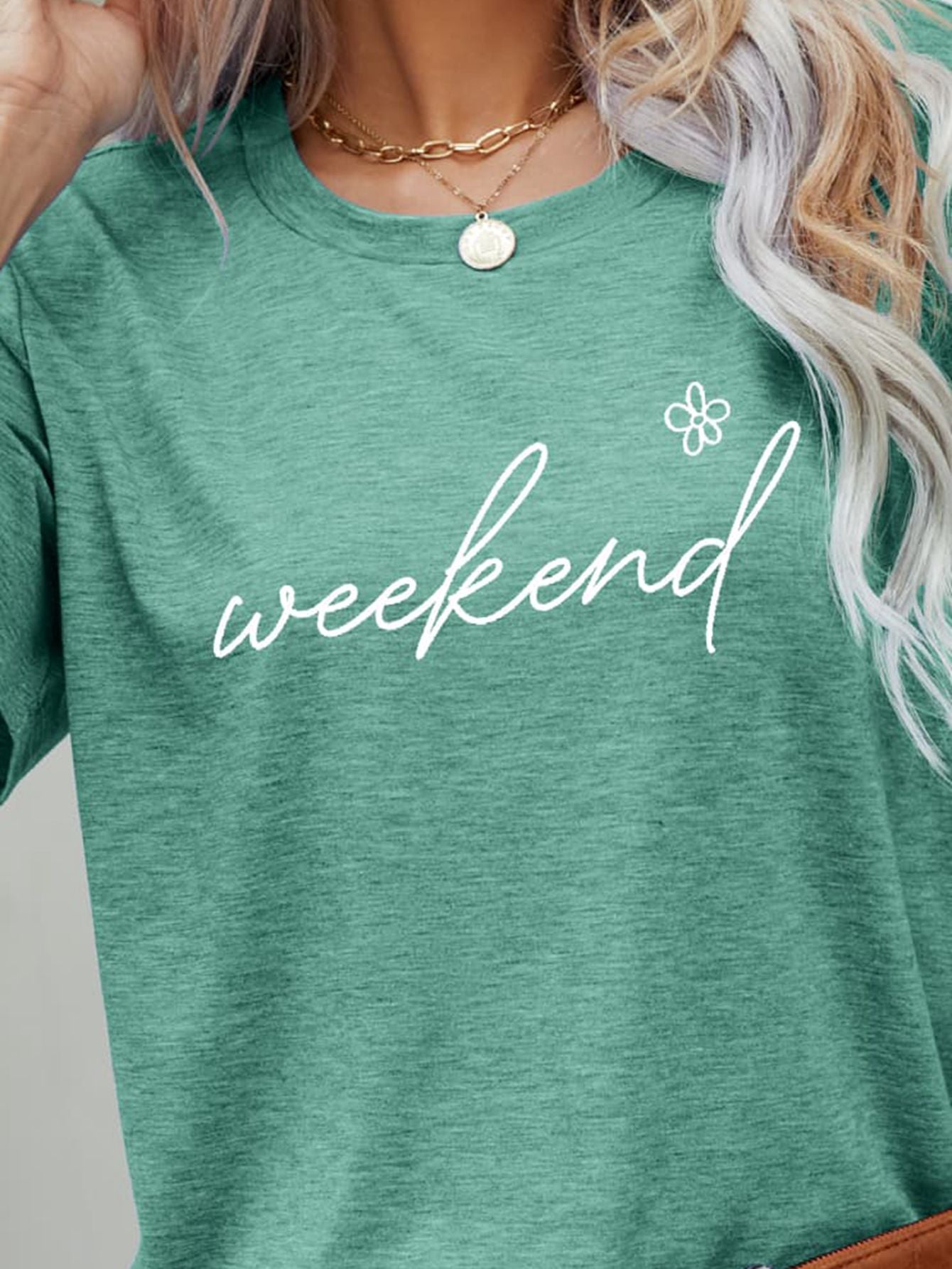 WEEKEND Flower Graphic Tee