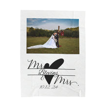 Load image into Gallery viewer, Plush Blanket | Love Is In The Air Custom Name/Date
