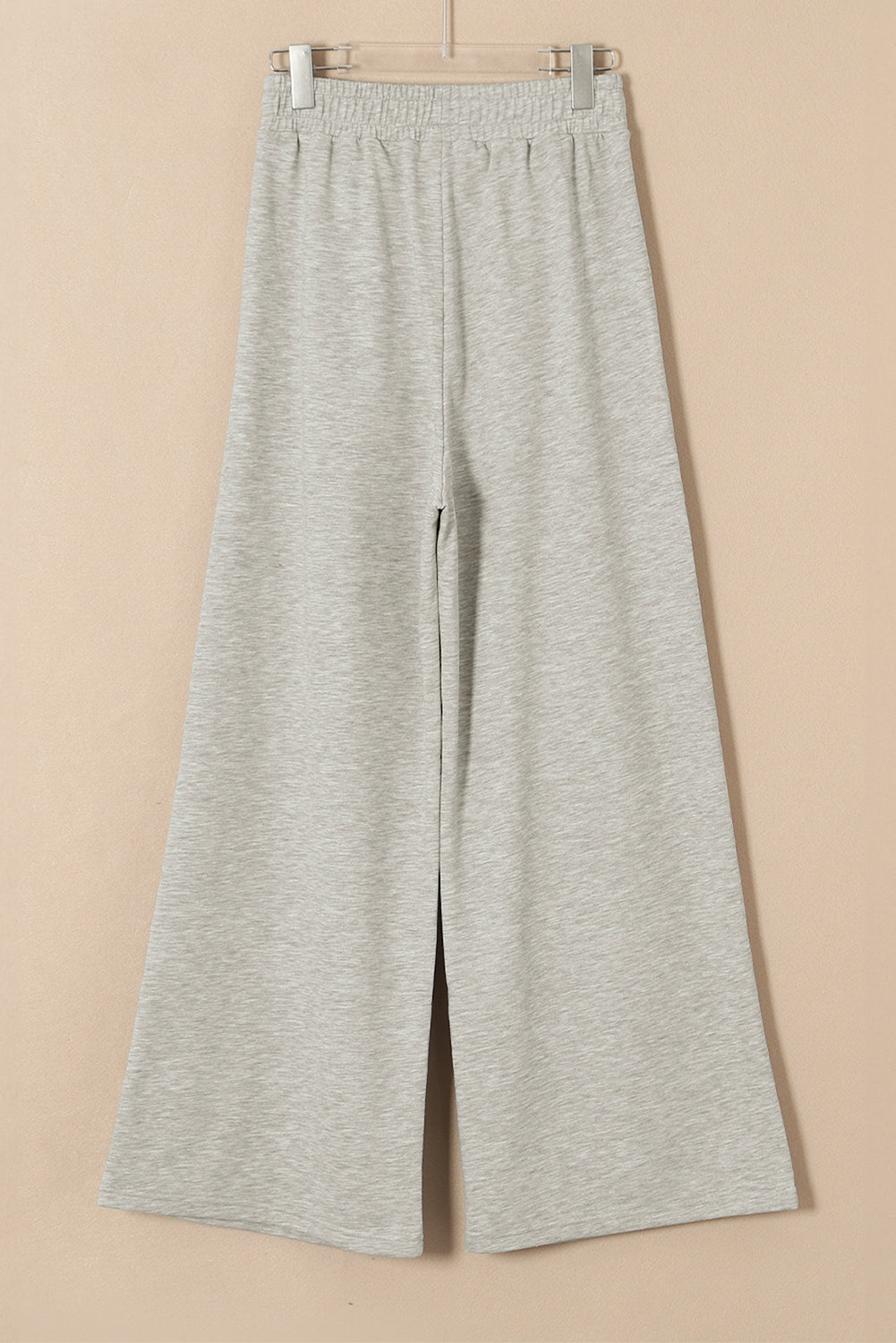 Tied Elastic High Waist Pleated Detail Solid Sweatpants