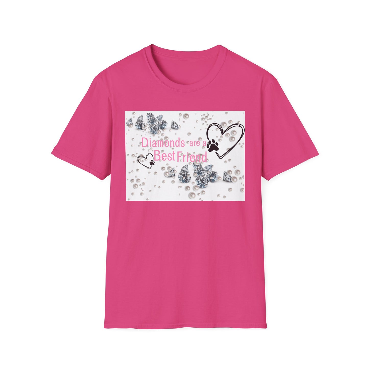 Softstyle T-Shirt | Diamonds Are A Paw Best Friend