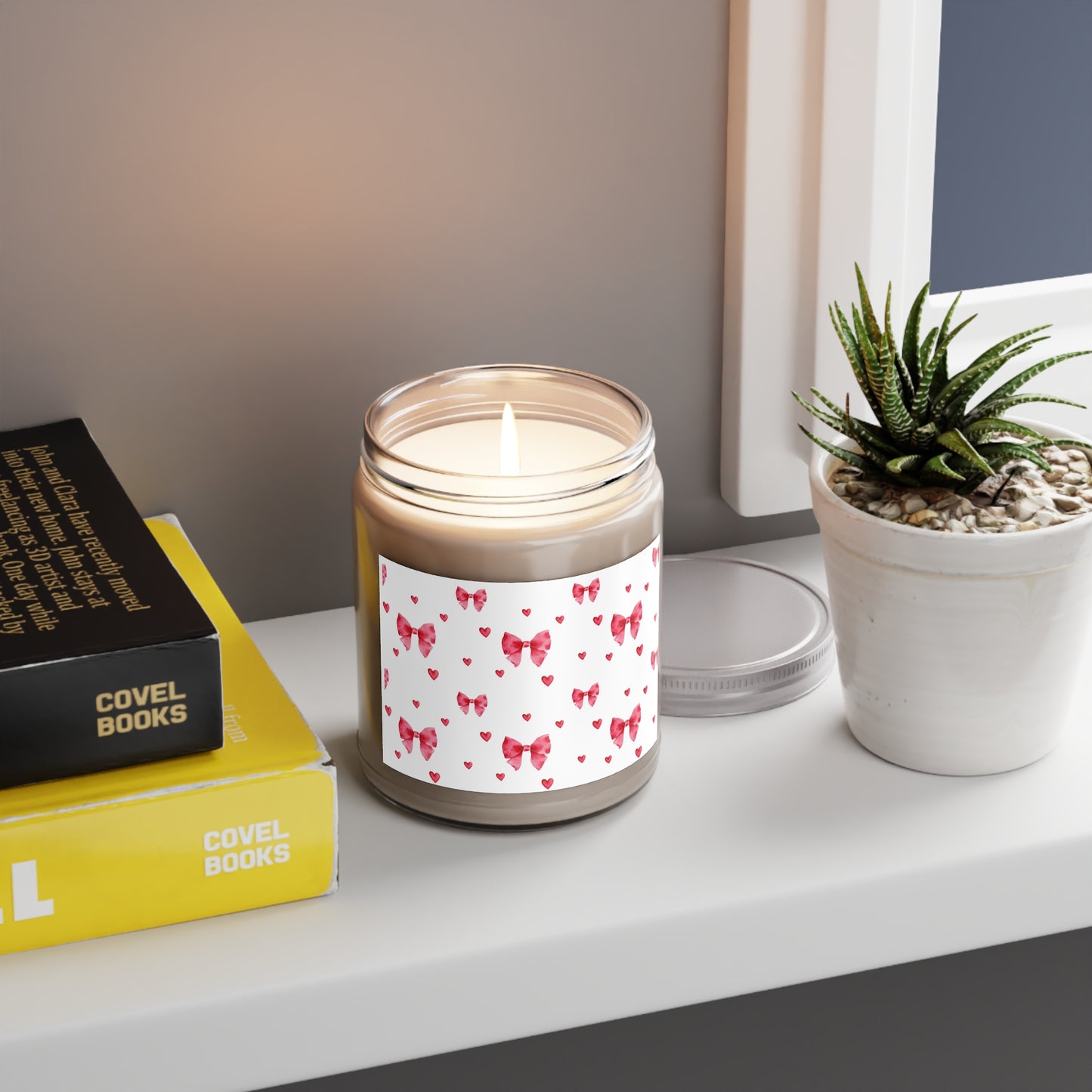 Scented Candle | Pink Bows & Hearts