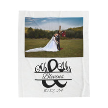 Load image into Gallery viewer, Plush Blanket | Our Story &amp; Custom Name/Date
