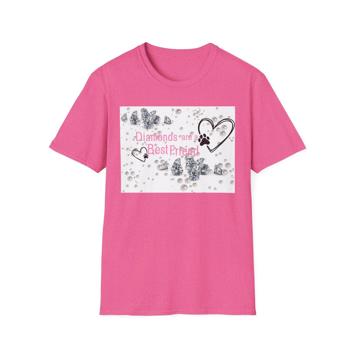 Softstyle T-Shirt | Diamonds Are A Paw Best Friend