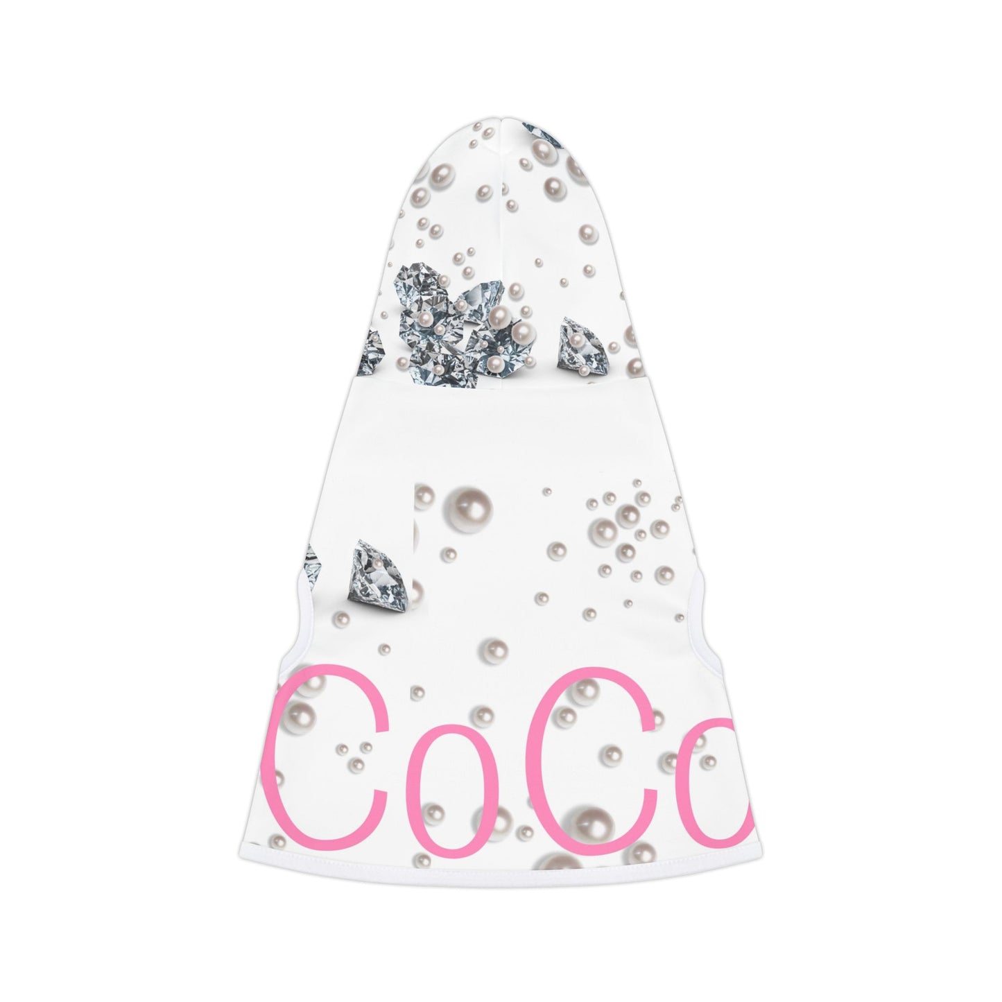 Pet Hoodie | Diamonds & Pearls Custom Pet Name