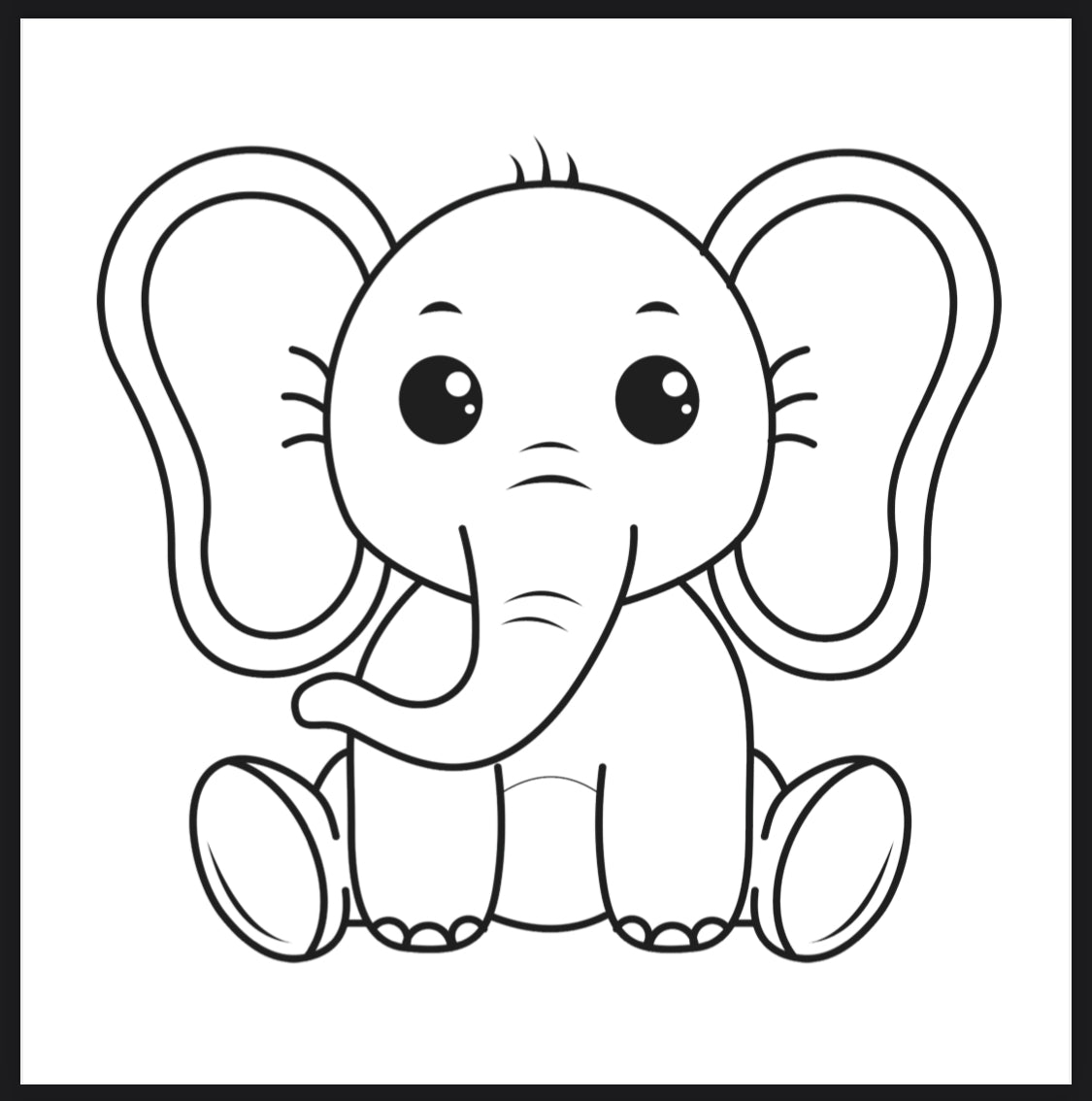 Animal Palette Coloring Book -Digital File