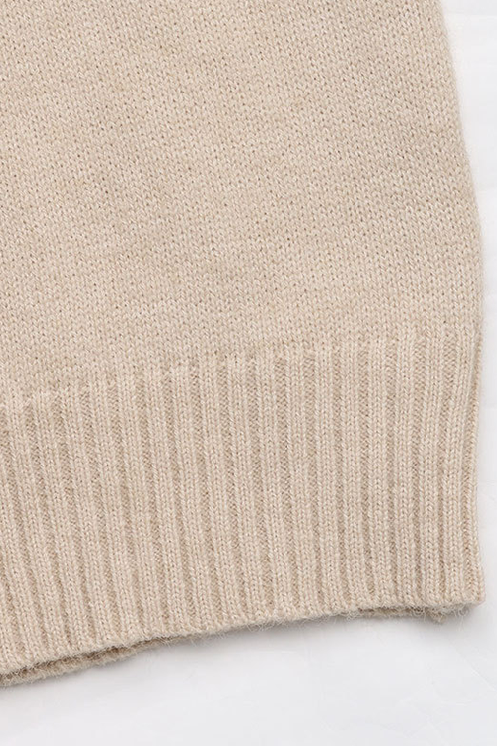 Heart Print Lace Splicing V Neck Sweater