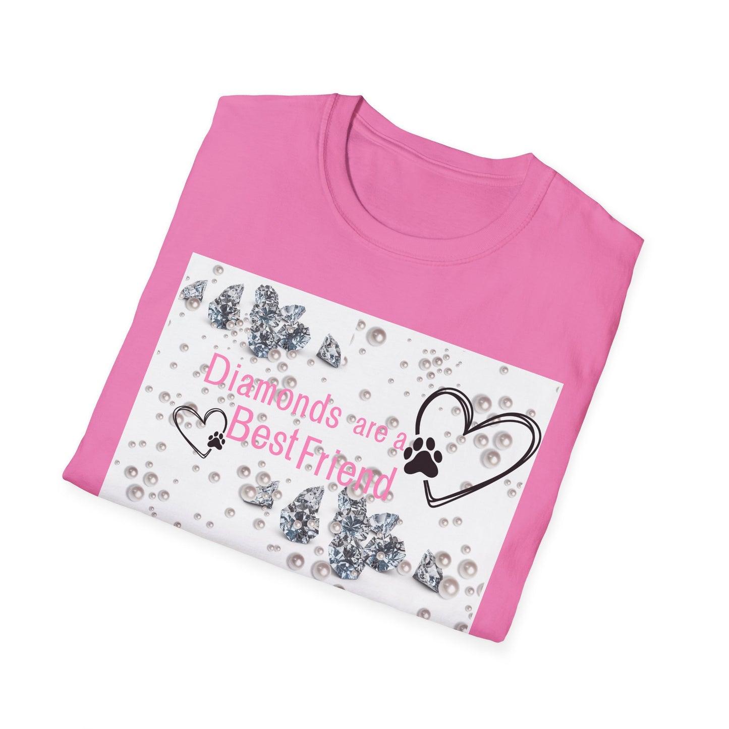Softstyle T-Shirt | Diamonds Are A Paw Best Friend