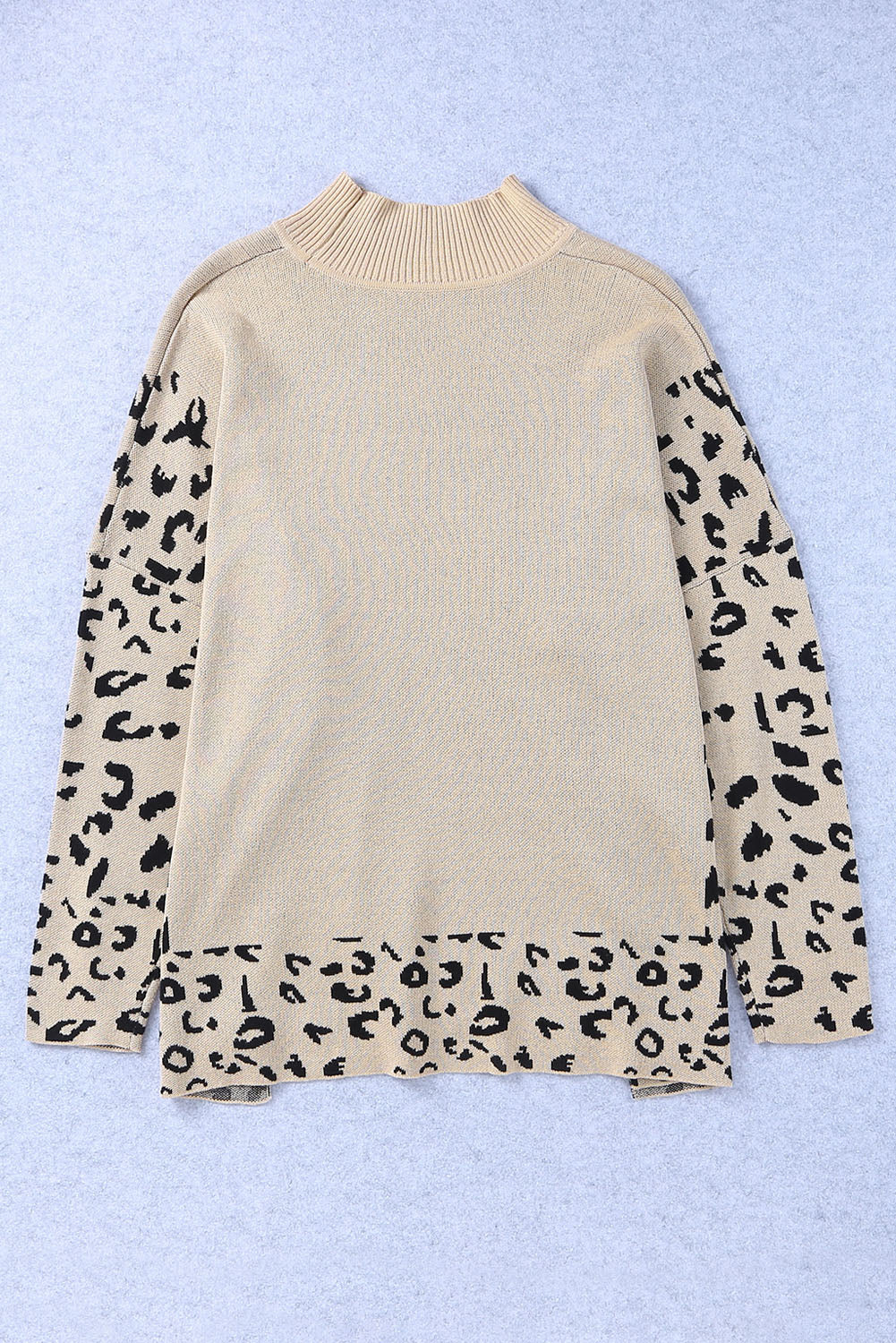 Leopard Mock Sweater