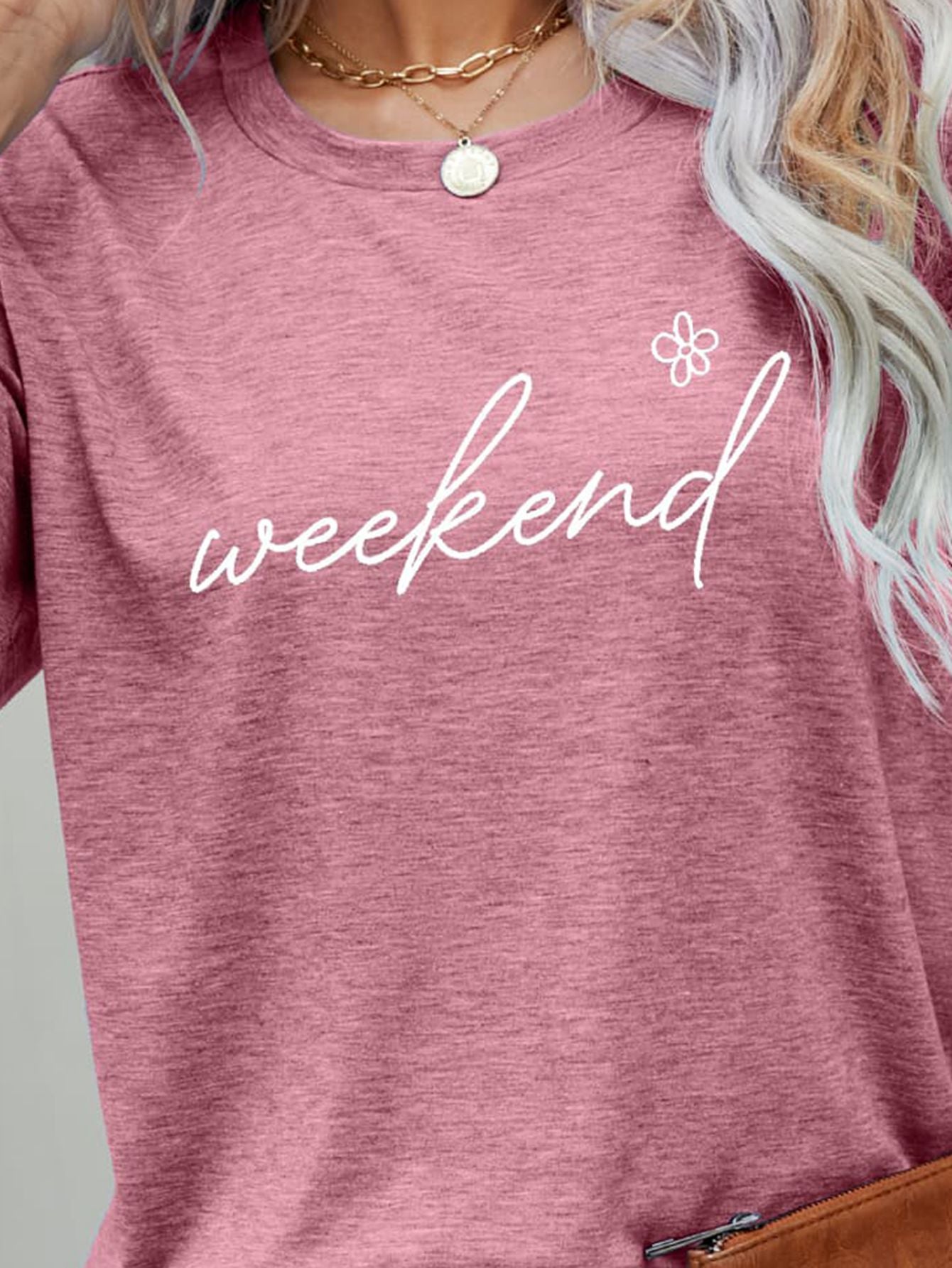 WEEKEND Flower Graphic Tee