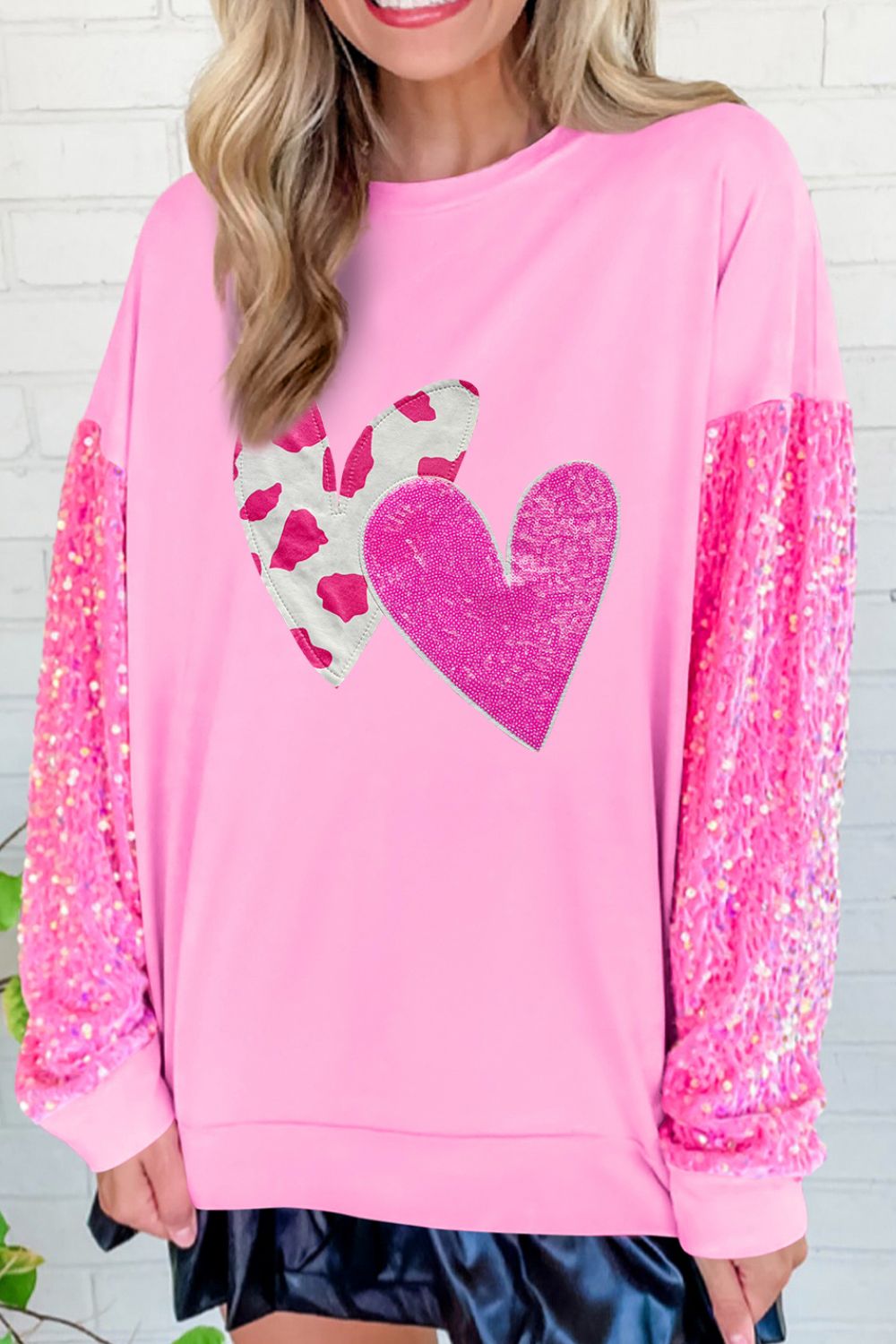 Sequin Heart Sweatshirt