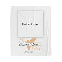 Load image into Gallery viewer, Plush Blanket | Love Is In The Air Custom Name/Date
