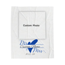 Load image into Gallery viewer, Plush Blanket | Love Is In The Air Custom Name/Date
