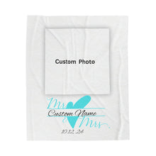 Load image into Gallery viewer, Plush Blanket | Love Is In The Air Custom Name/Date
