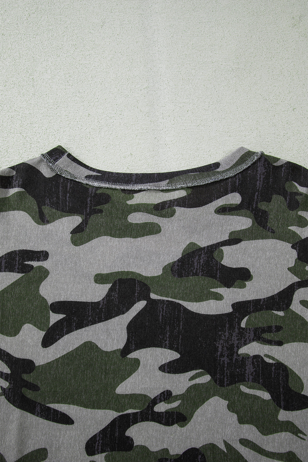 Retro Camouflage Print Sweatshirt