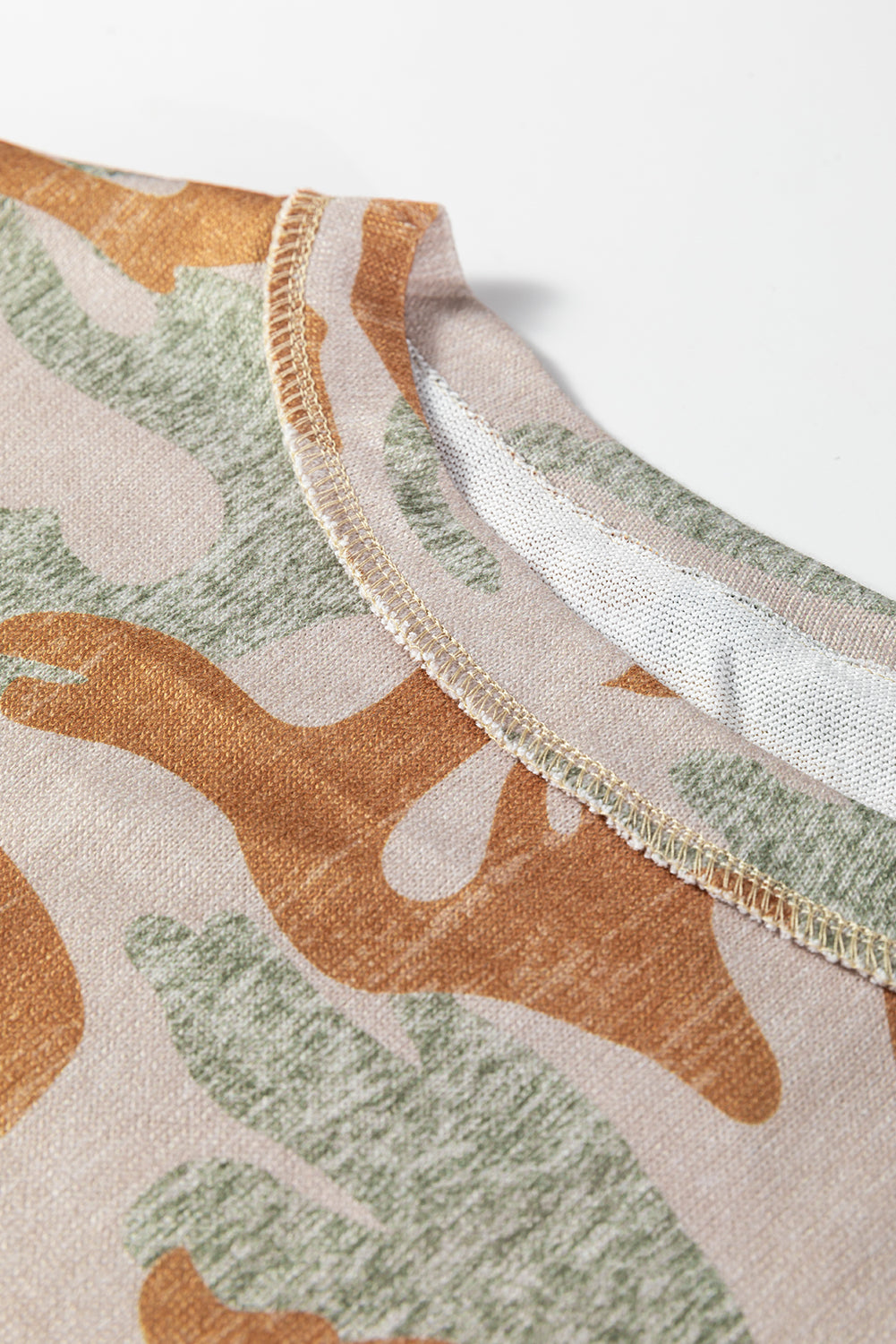 Retro Camouflage Print Sweatshirt