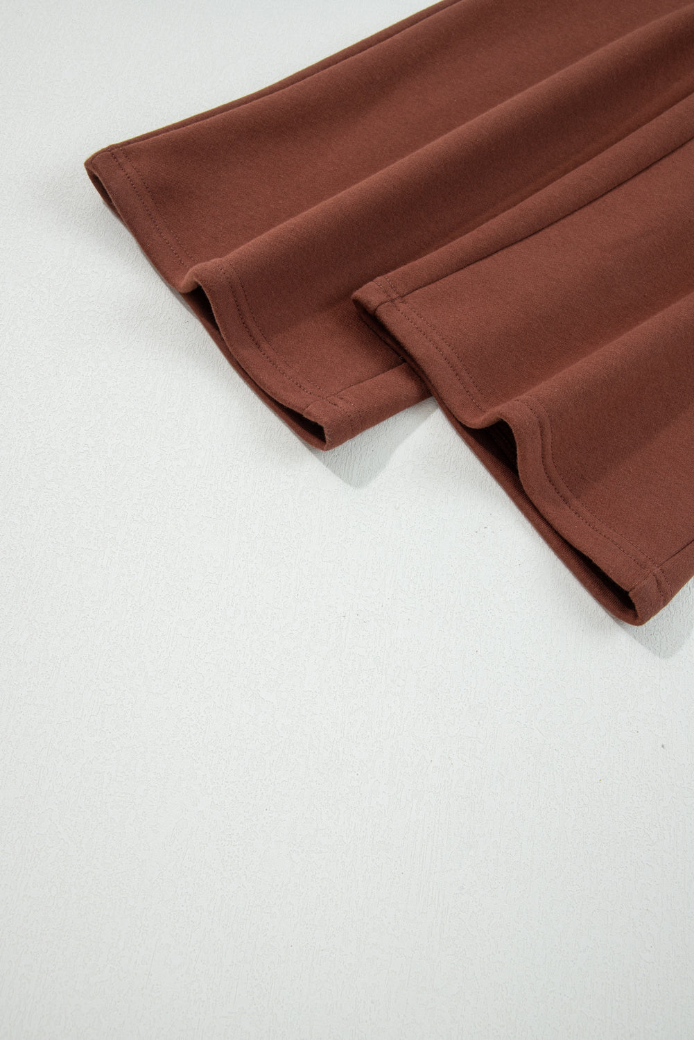 Fleece Lined Leopard Drawstring Elastic Waist Solid Pants