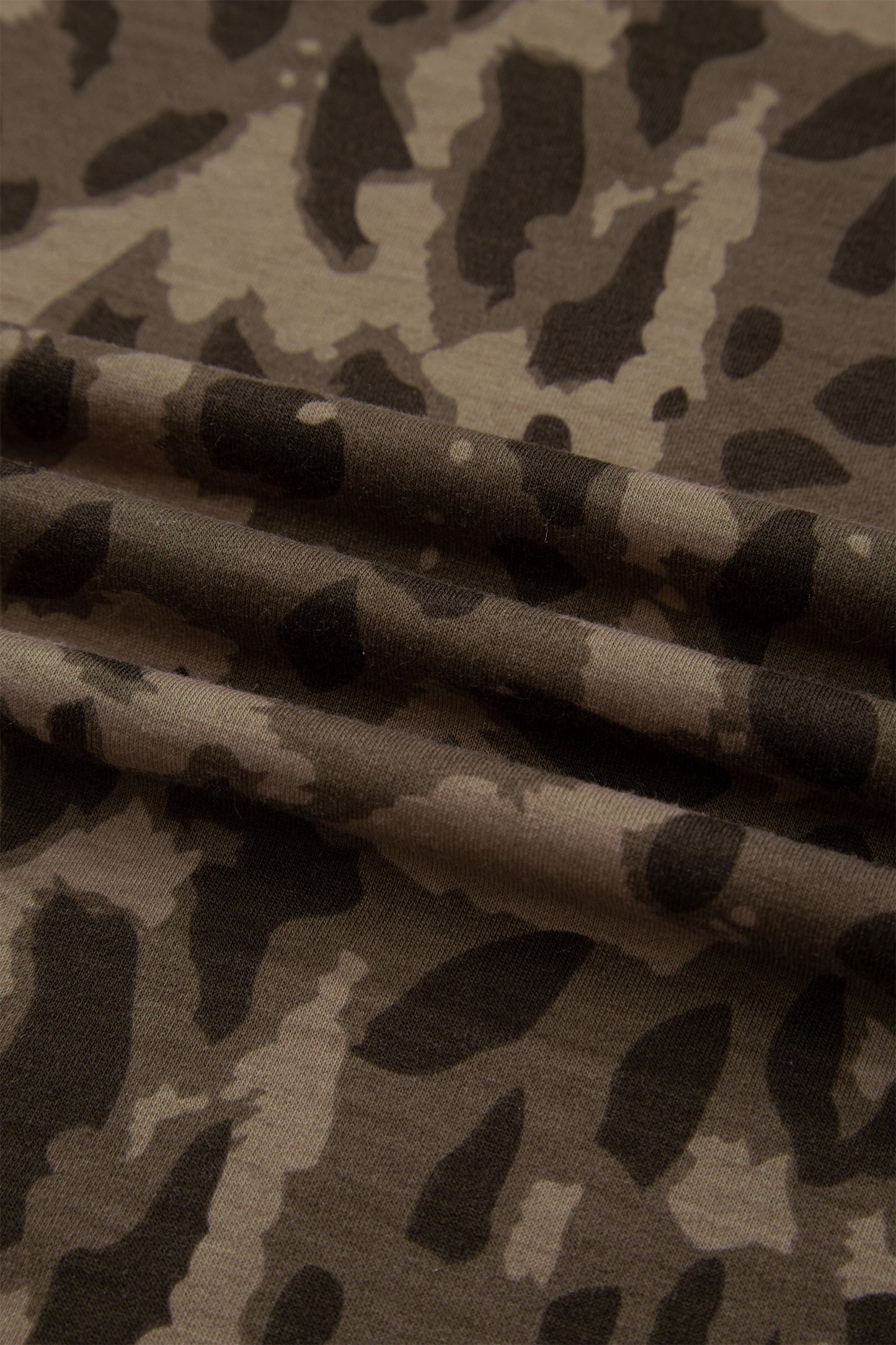 Leopard Print Pullover Drawstring Loose Pant Set