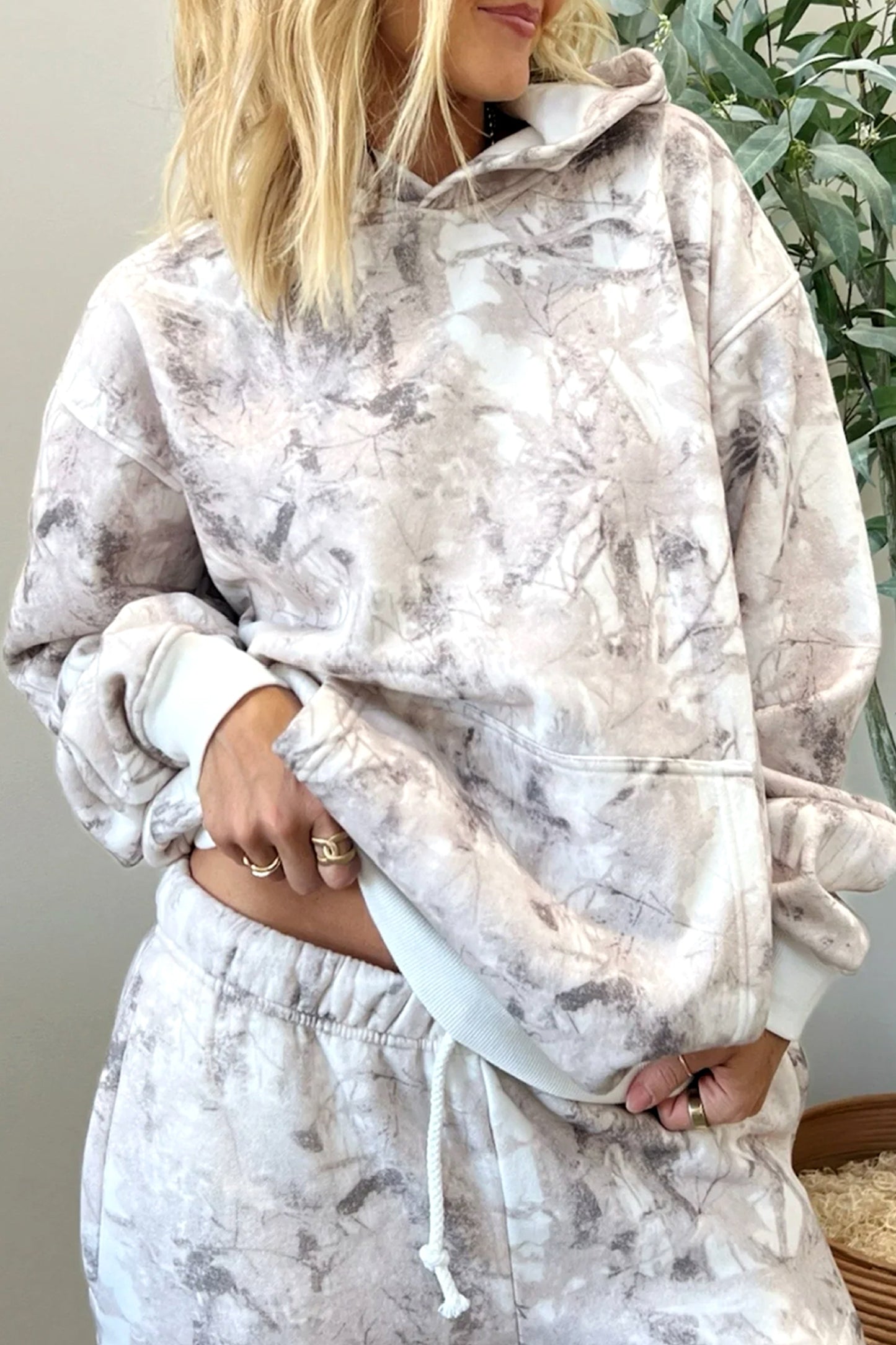 Woodland Camo Classic Hoodie and Sweatpants Set