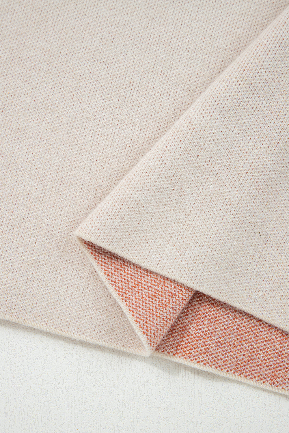 Flower Pattern Wide Sleeve Baggy Sweater