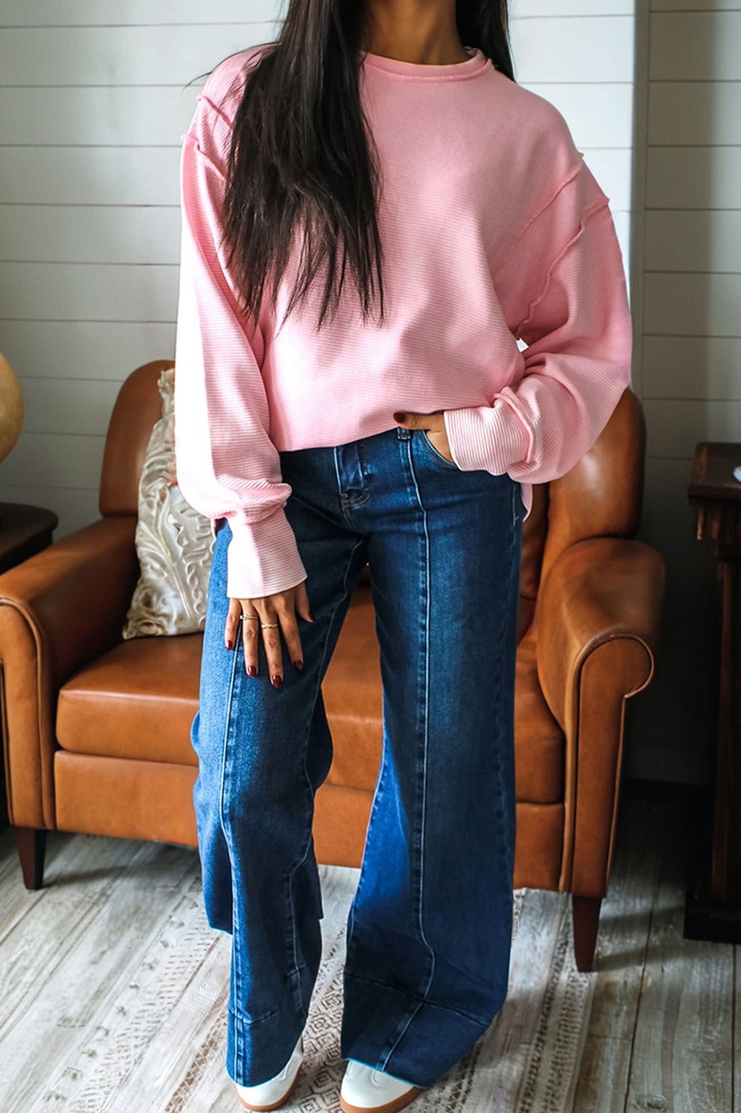 Pink Long Sleeve Top