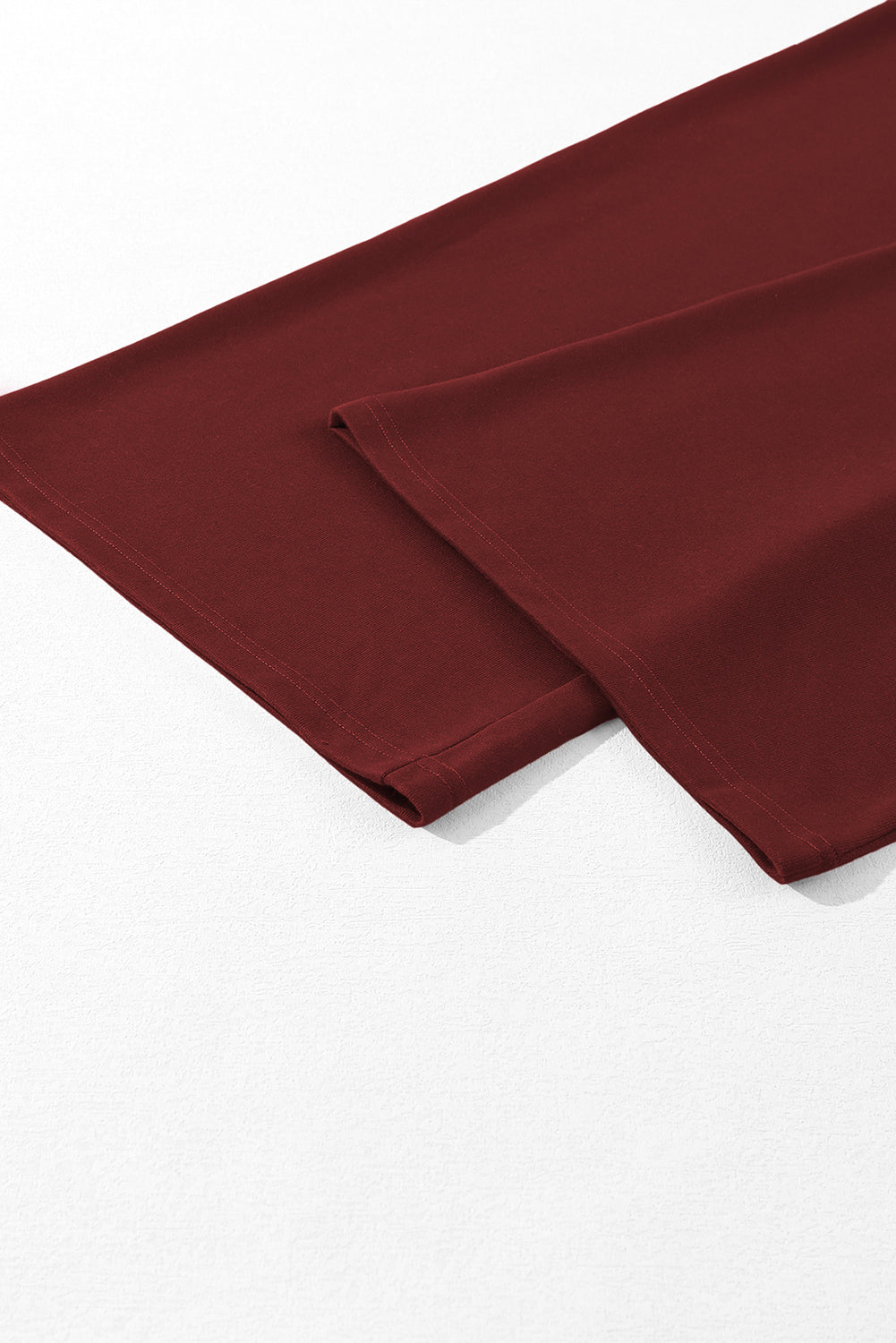 Tied Elastic High Waist Pleated Detail Solid Sweatpants