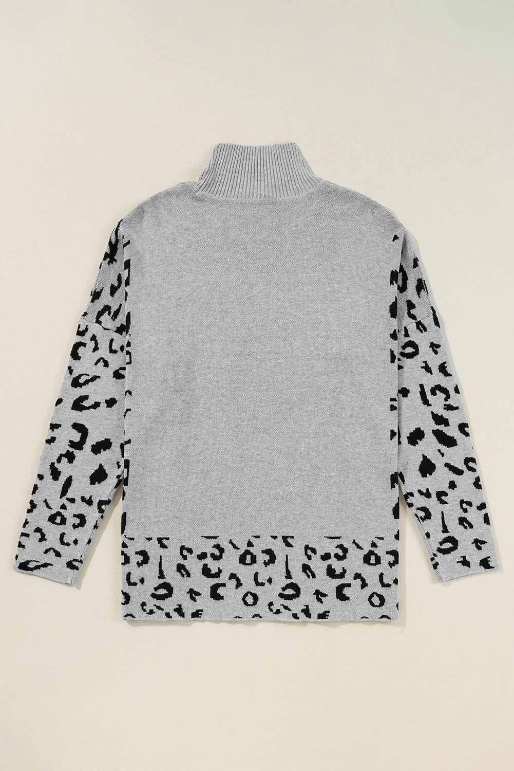 Leopard Mock Sweater