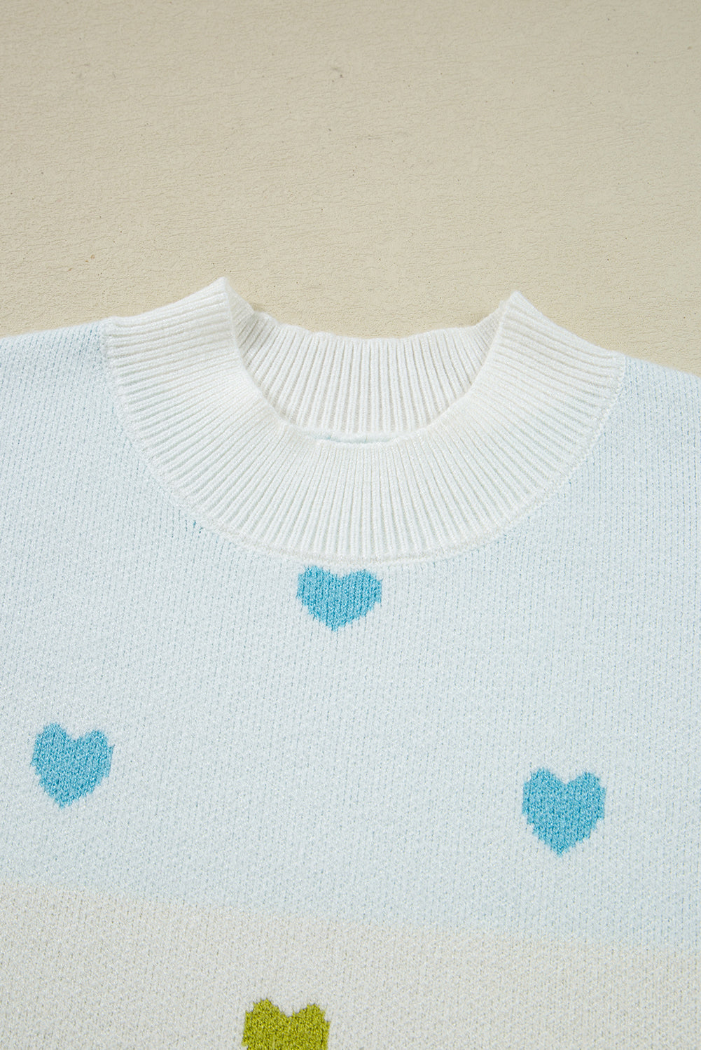 Multicolor Heart Sweater