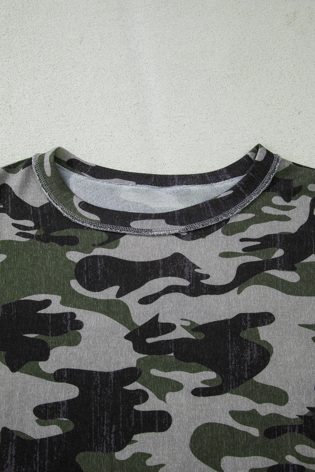 Retro Camouflage Print Sweatshirt