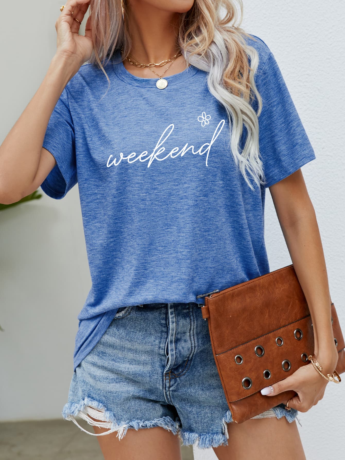 WEEKEND Flower Graphic Tee