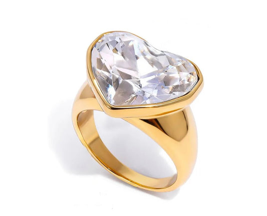 Heart Halo Ring