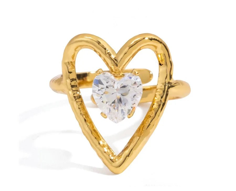 Heart Halo Ring