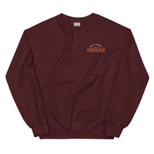 Load image into Gallery viewer, Crewneck | But First Coffee | Good Vibes And Hot Coffee
