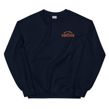 Load image into Gallery viewer, Crewneck | But First Coffee | Good Vibes And Hot Coffee
