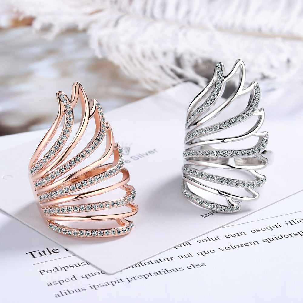 Angel Diamond Wings Ring