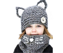 Load image into Gallery viewer, Knitted Hat &amp; Neck Warm Set
