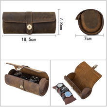 Load image into Gallery viewer, Travel Leather Watch Case
