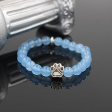 Load image into Gallery viewer, Natural Stone Dog Paw Bracelet
