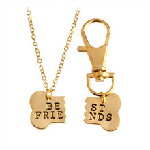 Load image into Gallery viewer, Best Friend Dog Bone Pendant Necklace Set
