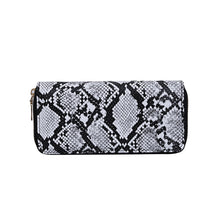 Load image into Gallery viewer, Snake Print Zipper Wallet
