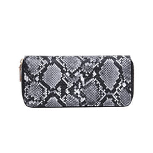 Load image into Gallery viewer, Snake Print Zipper Wallet
