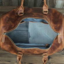 Load image into Gallery viewer, Cowhide Leather Travel Bag
