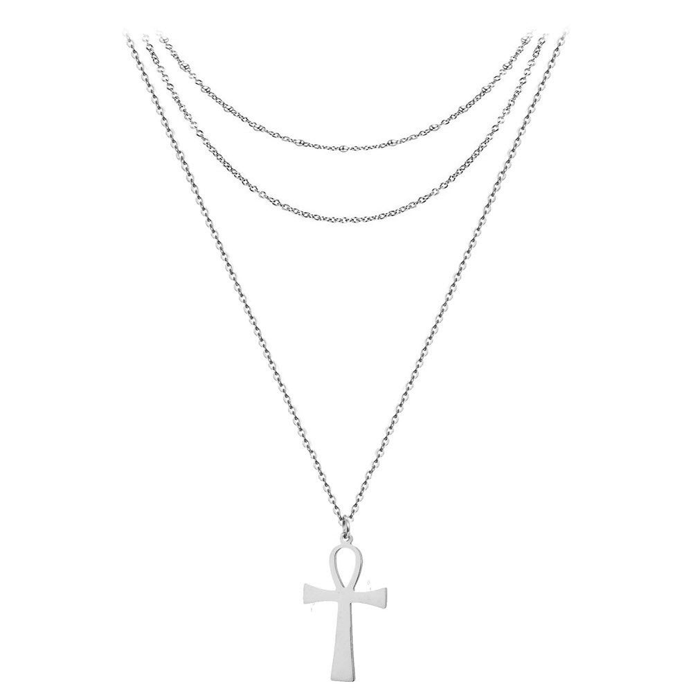 Cross Layered Necklace