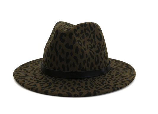 Leopard Fedora Hat