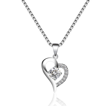 Heart-Shaped Pendant Necklace