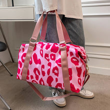 Load image into Gallery viewer, Leopard Travel Duffel Bag
