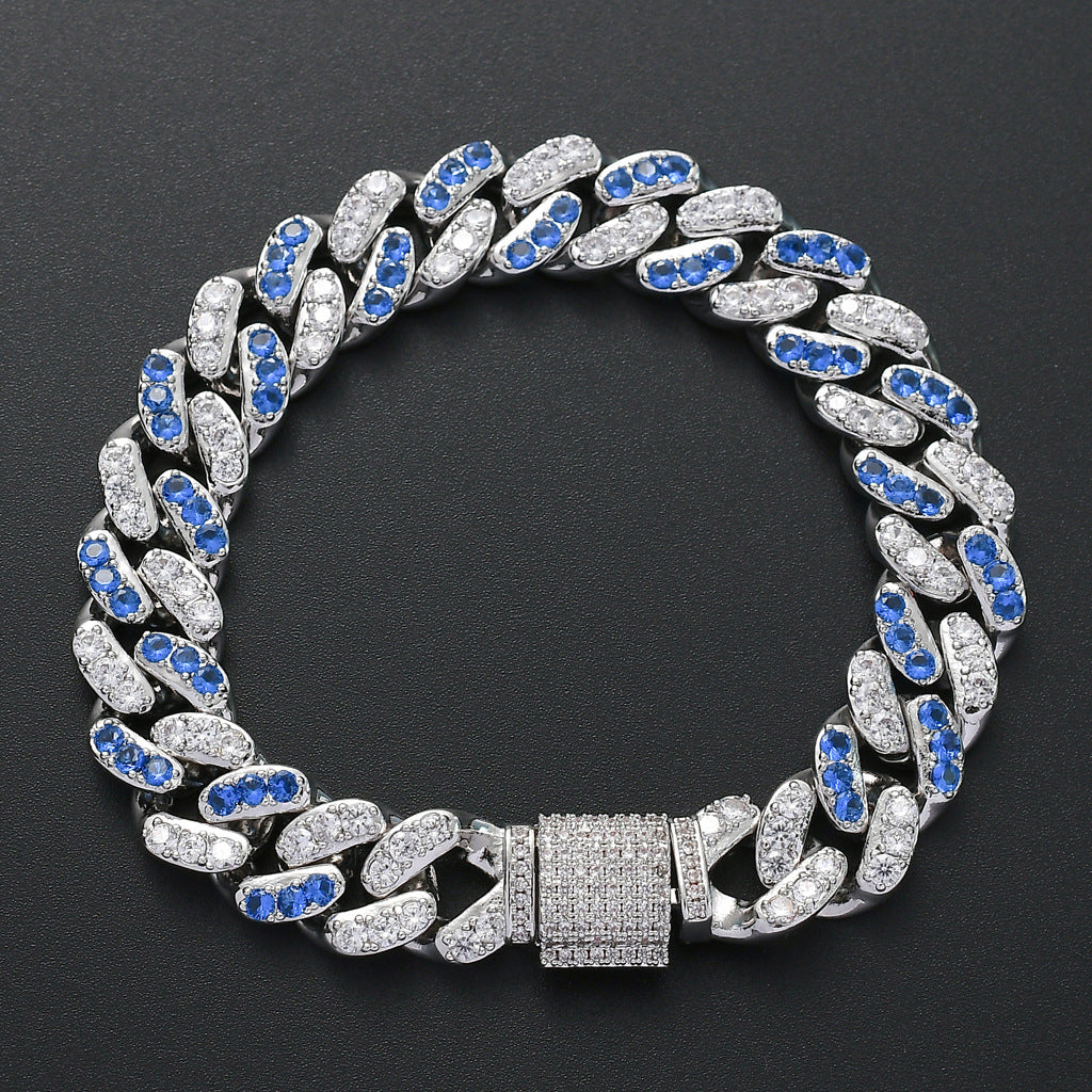 Aquamarine Cuban Bracelet