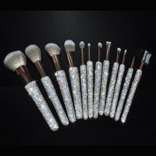 Load image into Gallery viewer, Diamond-Studded Makeup Brush Set Of 12
