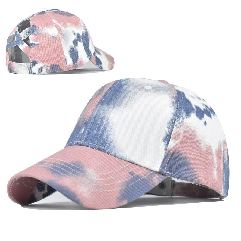 Tie-Dye Ponytail Hat